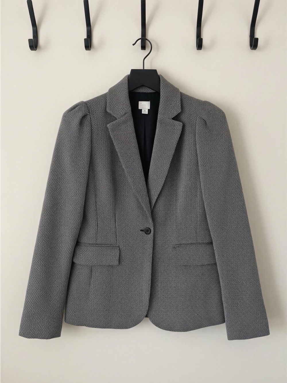 H&M Gray Textured Tailored Blazer - Women's